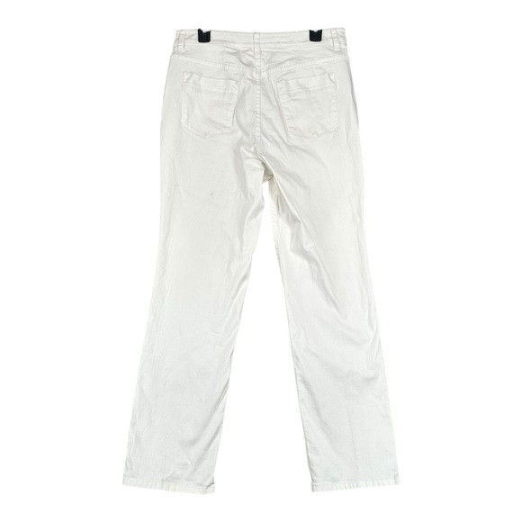Christopher & Banks 10 White Jeans Stretch Classic Fit Casual Mature Nau… - Picture 2 of 15